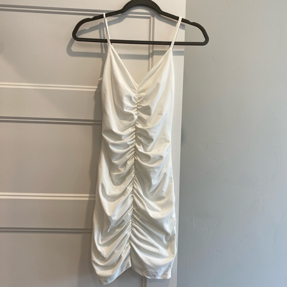 White body con dress